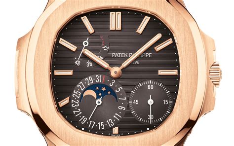 patek philippe nautilus moon phase rose gold 5712r-001|nautilus 5712r 001.